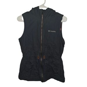 Columbia‎ Vest-Womens-XSmall-Navy Blue/Plaid Interior